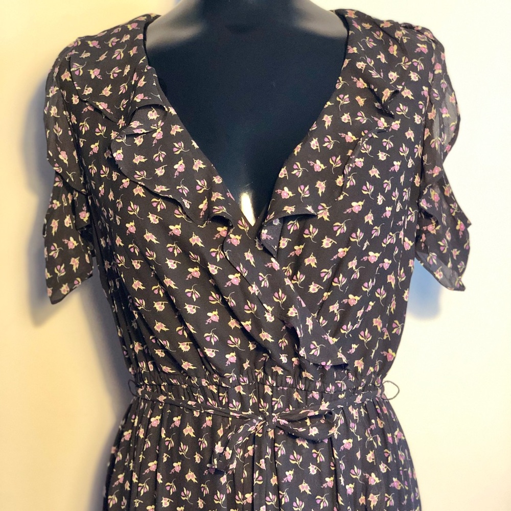 Loft Floral Cold Shoulder Dress - Picture 7 of 8